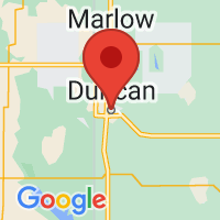 Map of Duncan, OK